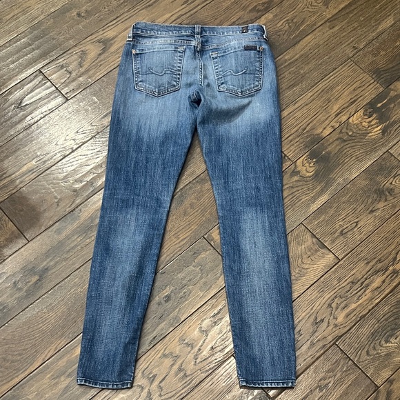 Seven For All Mankind Blue Denim Jeans - Picture 5 of 5